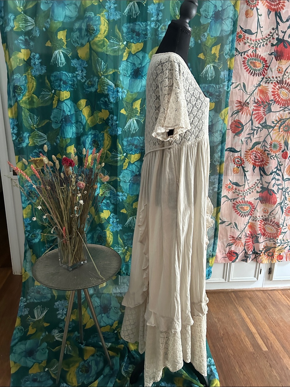 Free People Cream Lace Maxi Dress - Picture 13 of 14